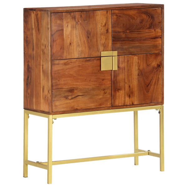 vidaXL Highboard 80 x 30 x 100 cm Solid Acacia Wood
