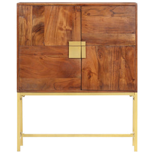 vidaXL Highboard 80 x 30 x 100 cm Solid Acacia Wood