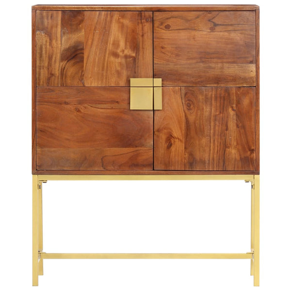 vidaXL Highboard 80 x 30 x 100 cm Solid Acacia Wood