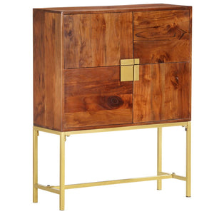 vidaXL Highboard 80 x 30 x 100 cm Solid Acacia Wood