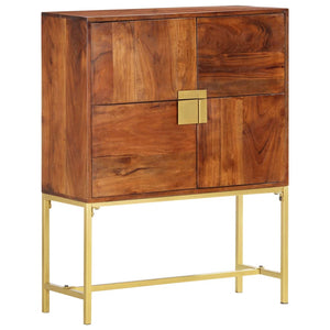 vidaXL Highboard 80 x 30 x 100 cm Solid Acacia Wood