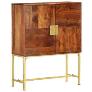 vidaXL Highboard 80 x 30 x 100 cm Solid Acacia Wood