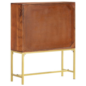 vidaXL Highboard 80 x 30 x 100 cm Solid Acacia Wood