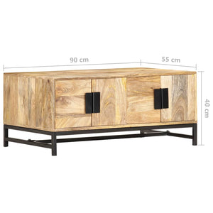 vidaXL Coffee Table 90 x 55 x 40 cm Solid Mango Wood