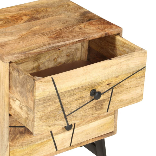 vidaXL Nightstand 40x30x50 cm Solid Mango Wood