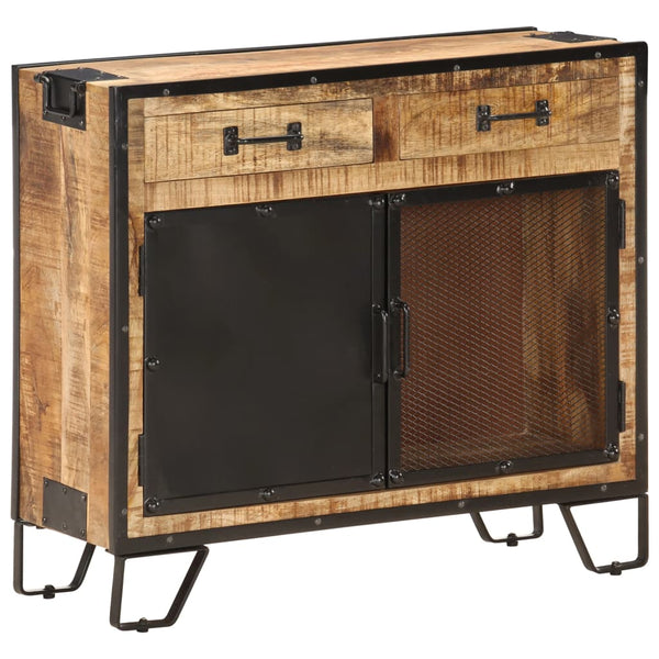 vidaXL Sideboard 80x31x71 cm Rough Solid Mango Wood