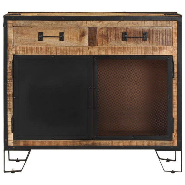 vidaXL Sideboard 80x31x71 cm Rough Solid Mango Wood