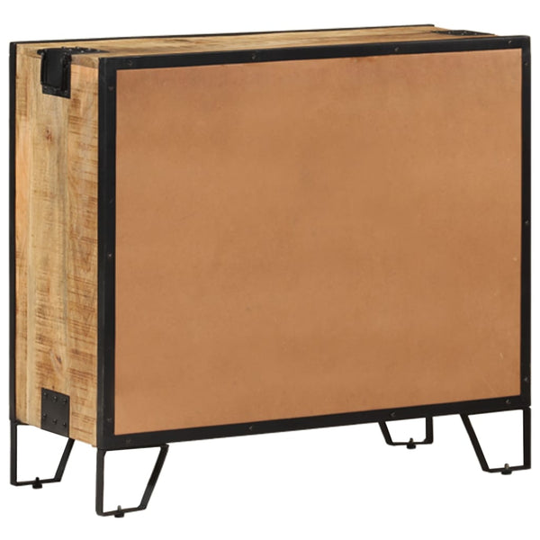 vidaXL Sideboard 80x31x71 cm Rough Solid Mango Wood