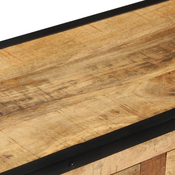 vidaXL Sideboard 80x31x71 cm Rough Solid Mango Wood