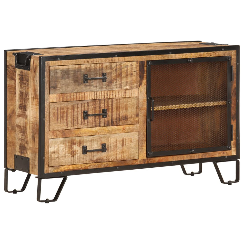 vidaXL Sideboard 100x31x60 cm Rough Solid Mango Wood