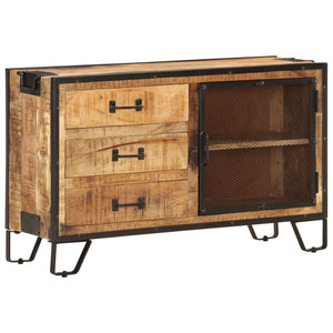 vidaXL Sideboard 100x31x60 cm Rough Solid Mango Wood