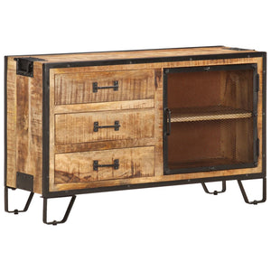 vidaXL Sideboard 100x31x60 cm Rough Solid Mango Wood