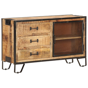 vidaXL Sideboard 100x31x60 cm Rough Solid Mango Wood