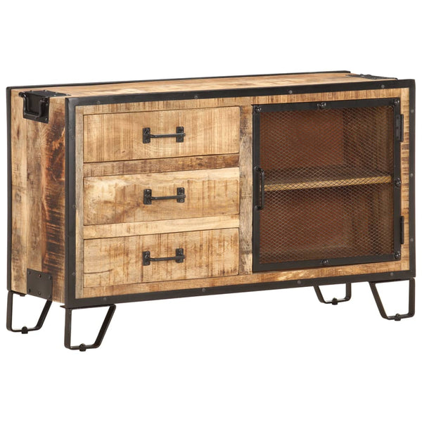 vidaXL Sideboard 100x31x60 cm Rough Solid Mango Wood