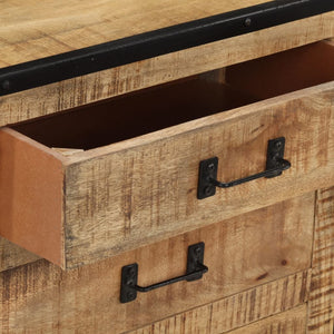vidaXL Sideboard 100x31x60 cm Rough Solid Mango Wood