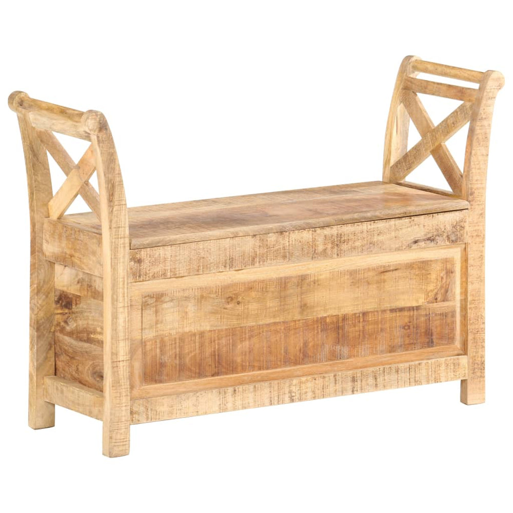 vidaXL Hallway Bench 103 x 33 x 72 cm Solid Mango Wood