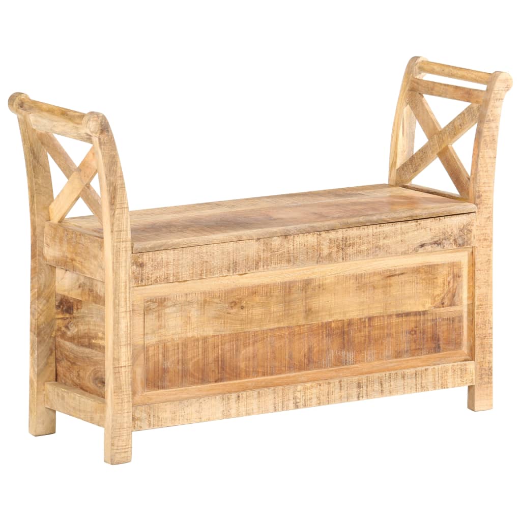 vidaXL Hallway Bench 103 x 33 x 72 cm Solid Mango Wood
