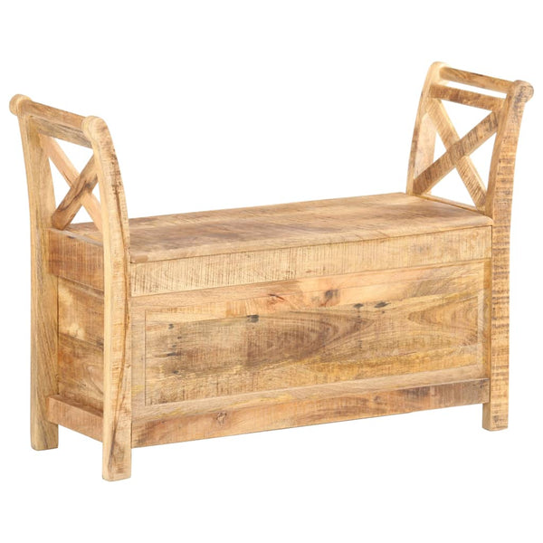 vidaXL Hallway Bench 103 x 33 x 72 cm Solid Mango Wood