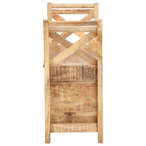 vidaXL Hallway Bench 103 x 33 x 72 cm Solid Mango Wood