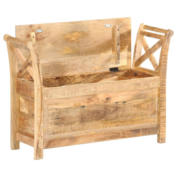 vidaXL Hallway Bench 103 x 33 x 72 cm Solid Mango Wood