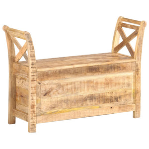 vidaXL Hallway Bench 103 x 33 x 72 cm Solid Mango Wood