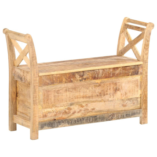 vidaXL Hallway Bench 103 x 33 x 72 cm Solid Mango Wood