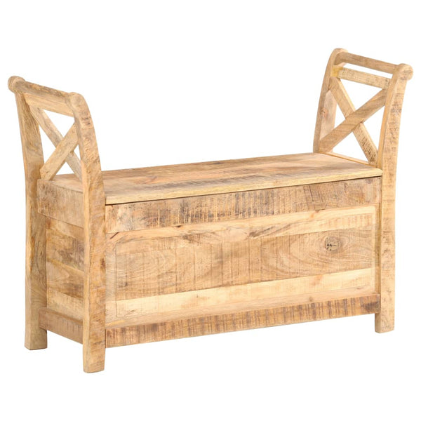 vidaXL Hallway Bench 103 x 33 x 72 cm Solid Mango Wood