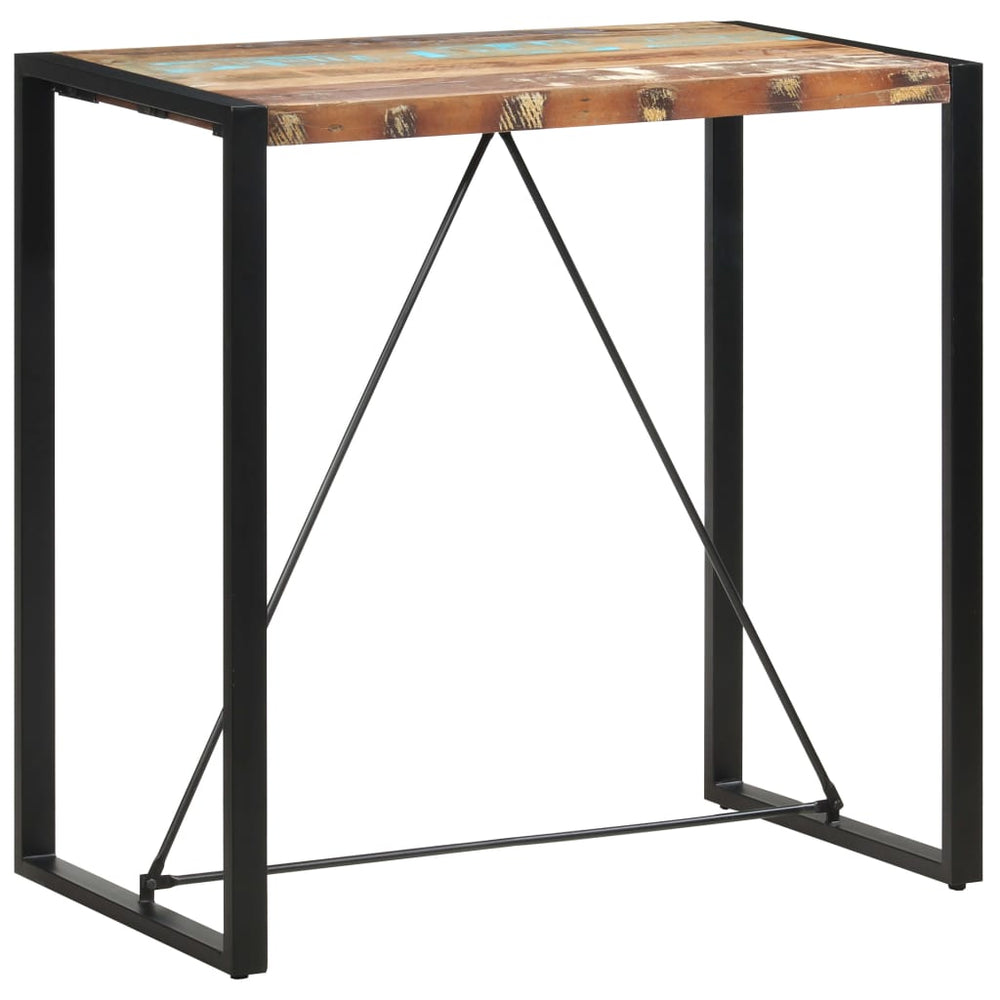 vidaXL Bar Table 110 x 60 x 110 cm Solid Reclaimed Wood