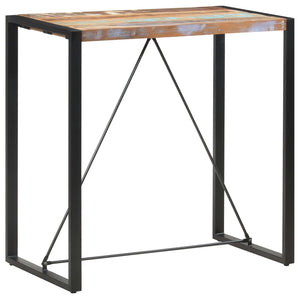vidaXL Bar Table 110 x 60 x 110 cm Solid Reclaimed Wood