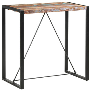 vidaXL Bar Table 110 x 60 x 110 cm Solid Reclaimed Wood