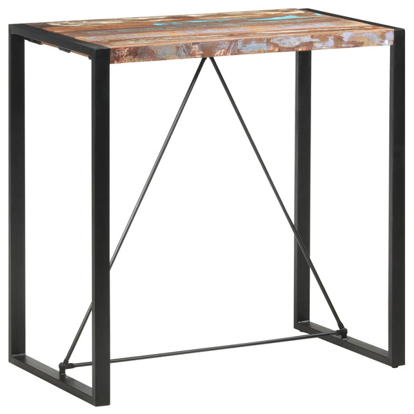 vidaXL Bar Table 110 x 60 x 110 cm Solid Reclaimed Wood