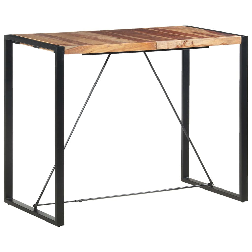vidaXL Bar Table 140 x 70 x 110 cm Solid Acacia Wood