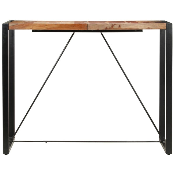 vidaXL Bar Table 140 x 70 x 110 cm Solid Acacia Wood
