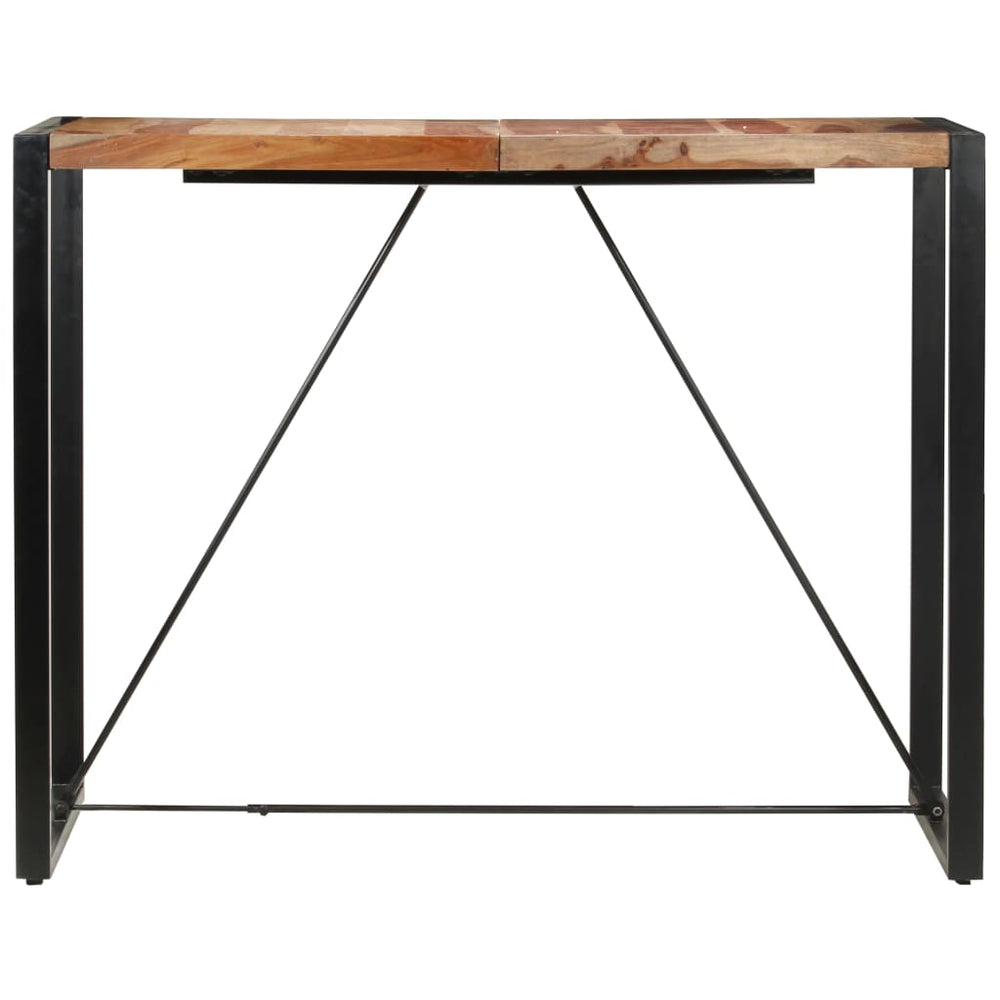 vidaXL Bar Table 140 x 70 x 110 cm Solid Acacia Wood