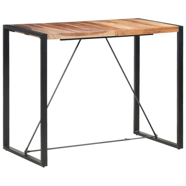 vidaXL Bar Table 140 x 70 x 110 cm Solid Acacia Wood