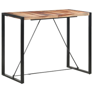 vidaXL Bar Table 140 x 70 x 110 cm Solid Acacia Wood