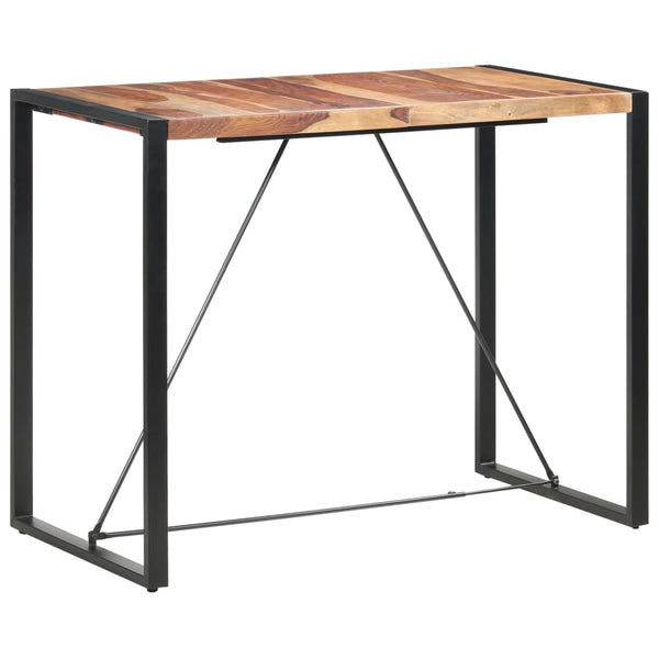 vidaXL Bar Table 140 x 70 x 110 cm Solid Acacia Wood