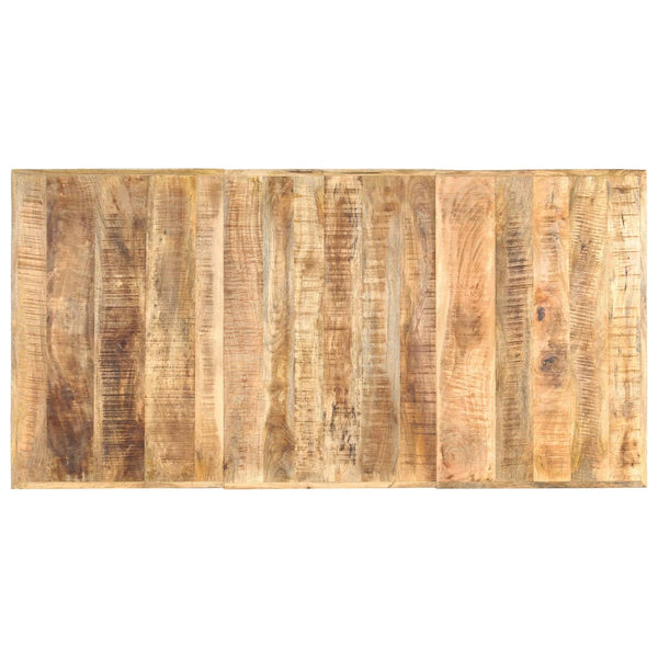 vidaXL Dining Table 180 x 90 x 76 cm Rough Solid Mango Wood