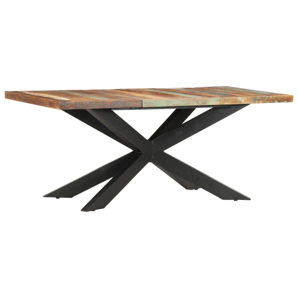 vidaXL Dining Table 180 x 90 x 76 cm Solid Reclaimed Wood