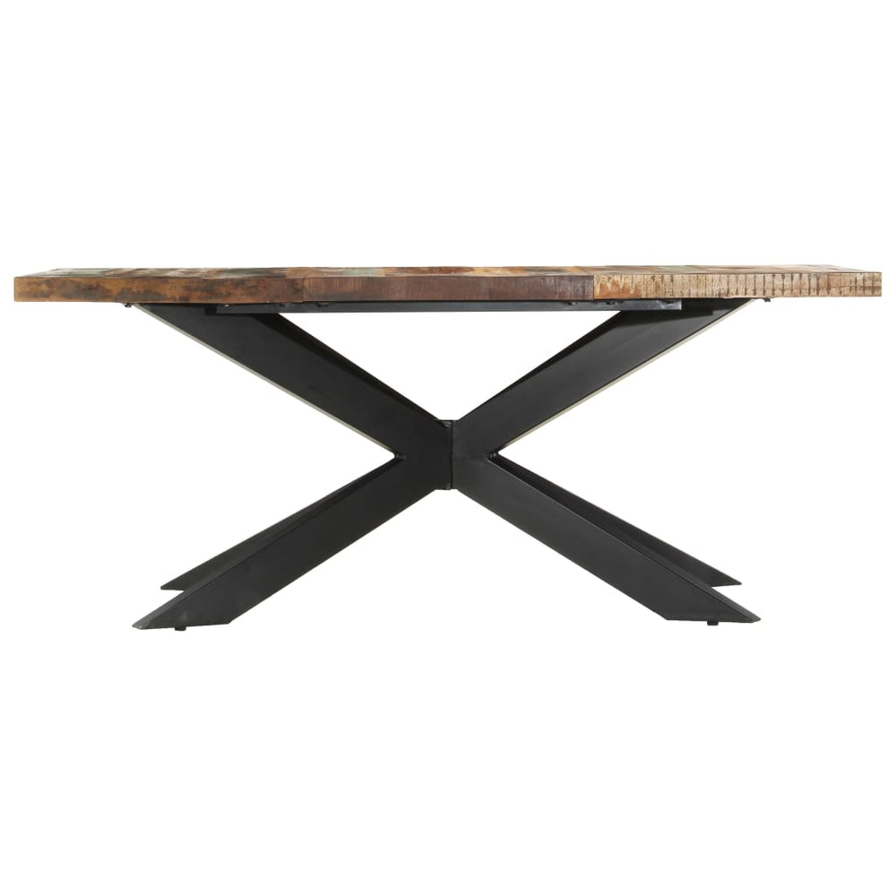 vidaXL Dining Table 180 x 90 x 76 cm Solid Reclaimed Wood