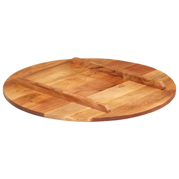 vidaXL Tabletop Solid Rosewood Round 15-16 mm 60 cm