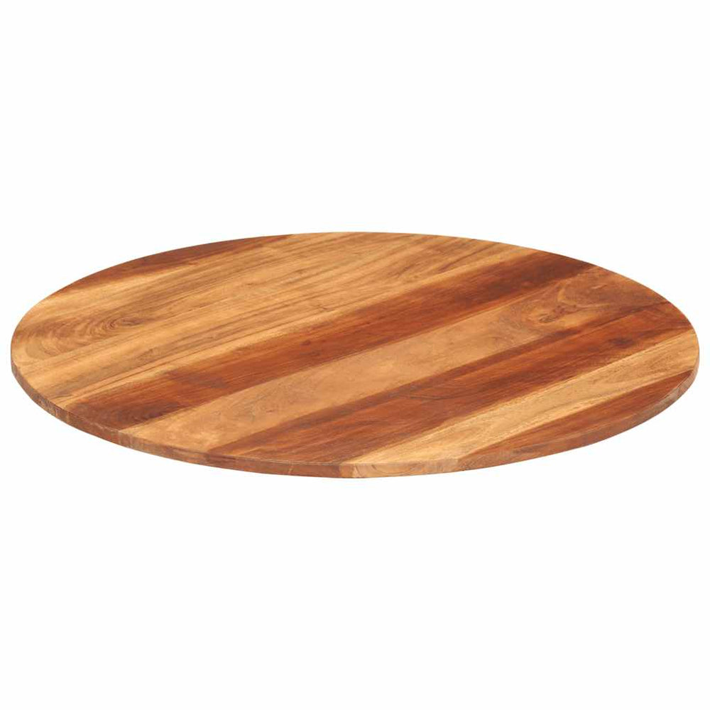 vidaXL Table Top Solid Acacia Wood Round 15-16 mm 70 cm