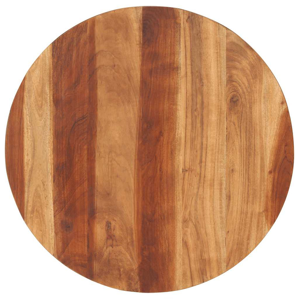 vidaXL Table Top Solid Acacia Wood Round 15-16 mm 70 cm