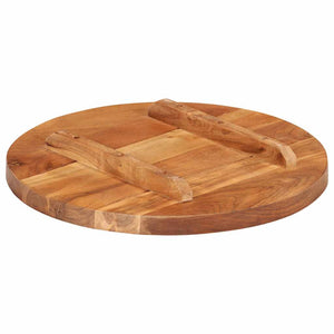 vidaXL Table Top Solid Sheesham Wood Round 25-27 mm 40 cm