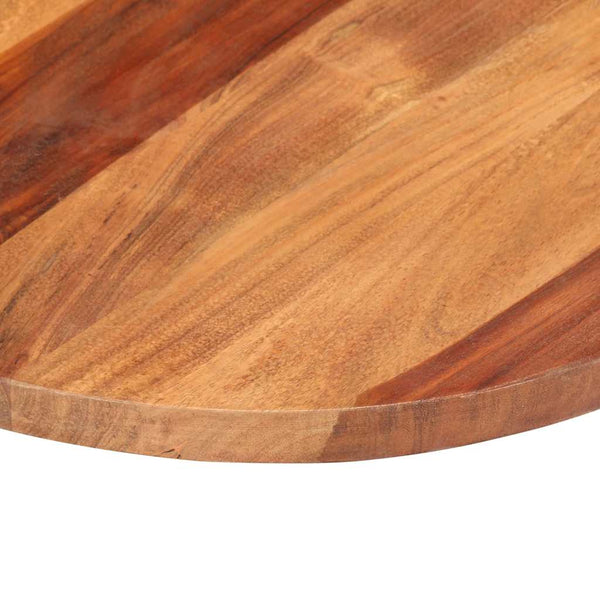 vidaXL Table Top Solid Sheesham Wood Round 25-27 mm 40 cm
