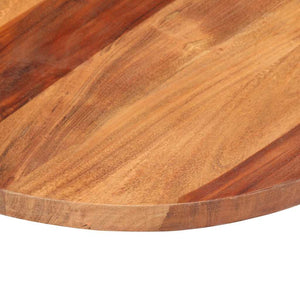vidaXL Table Top Solid Sheesham Wood Round 25-27 mm 40 cm