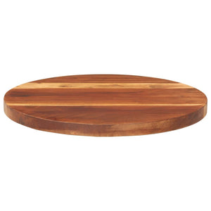 vidaXL Table Top Solid Sheesham Wood Round 25-27 mm 40 cm