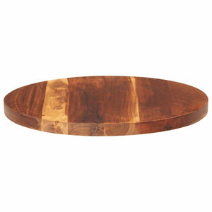 vidaXL Table Top Solid Sheesham Wood Round 25-27 mm 40 cm