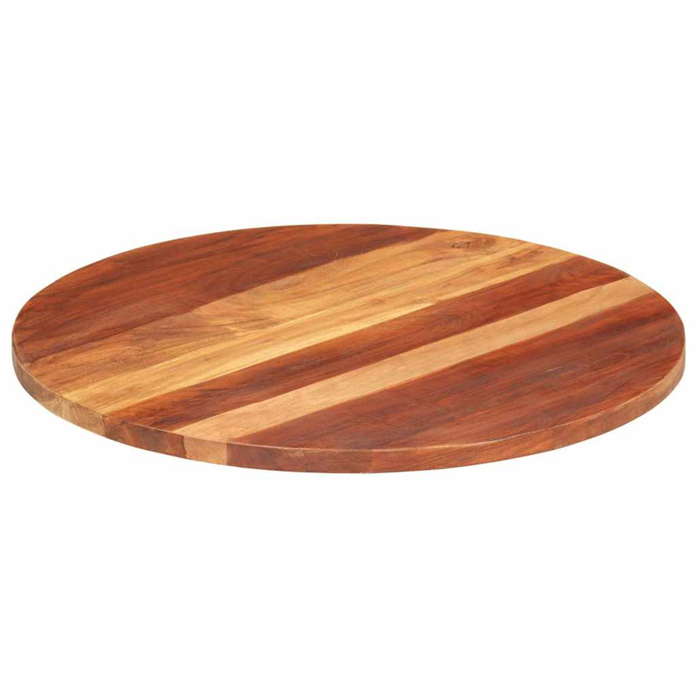 vidaXL Table Top Solid Acacia Wood Round 25-27 mm 70 cm