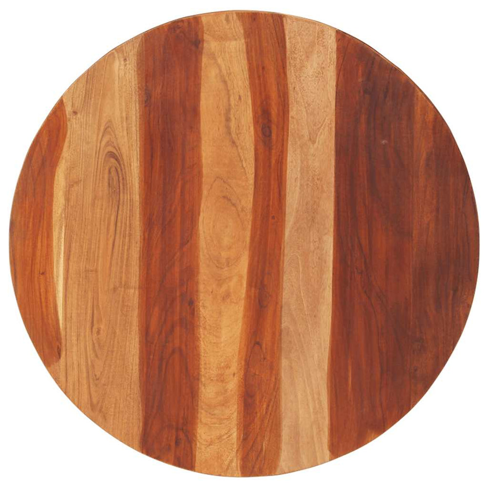 vidaXL Table Top Solid Acacia Wood Round 25-27 mm 70 cm
